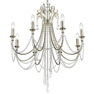 Arcadia 8 Light Antique Gold Chandelier