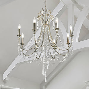 Arcadia 8 Light Antique Gold Chandelier