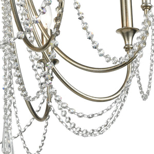 Arcadia 8 Light Antique Gold Chandelier