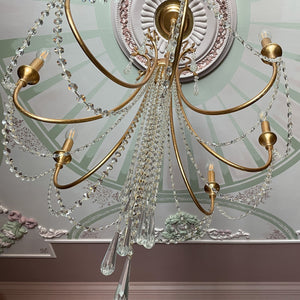 Arcadia 12 Light Antique Gold Chandelier