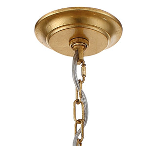 Arcadia 12 Light Antique Gold Chandelier