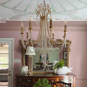 Arcadia 12 Light Antique Gold Chandelier