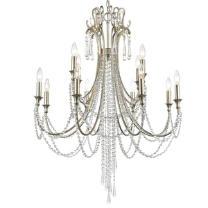 Arcadia 12 Light Antique Gold Chandelier