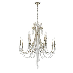 Arcadia 12 Light Antique Gold Chandelier