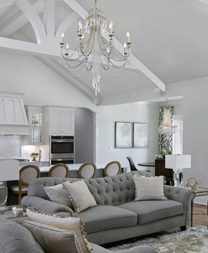Arcadia 12 Light Antique Gold Chandelier