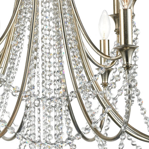 Arcadia 12 Light Antique Gold Chandelier