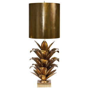 Worlds Away Arianna Palm Leaf Table Lamp – Gold Leaf