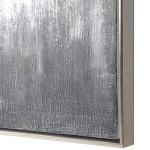 Gray Showers Hand Painted Canvases, Set/3