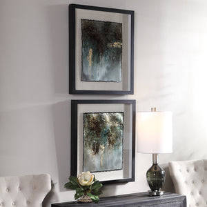 Rustic Patina Framed Prints, Set/2