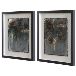 Rustic Patina Framed Prints, Set/2