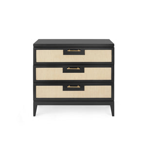 3-Drawer Side Table in Black | Astor Collection | Villa & House