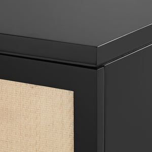 3-Drawer & 2-Door Cabinet in Black | Astor Collection | Villa & House
