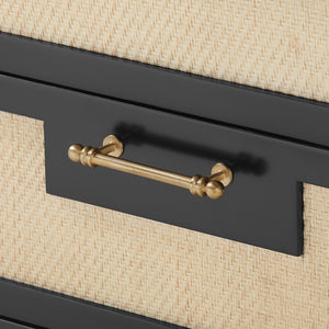 3-Drawer & 2-Door Cabinet in Black | Astor Collection | Villa & House