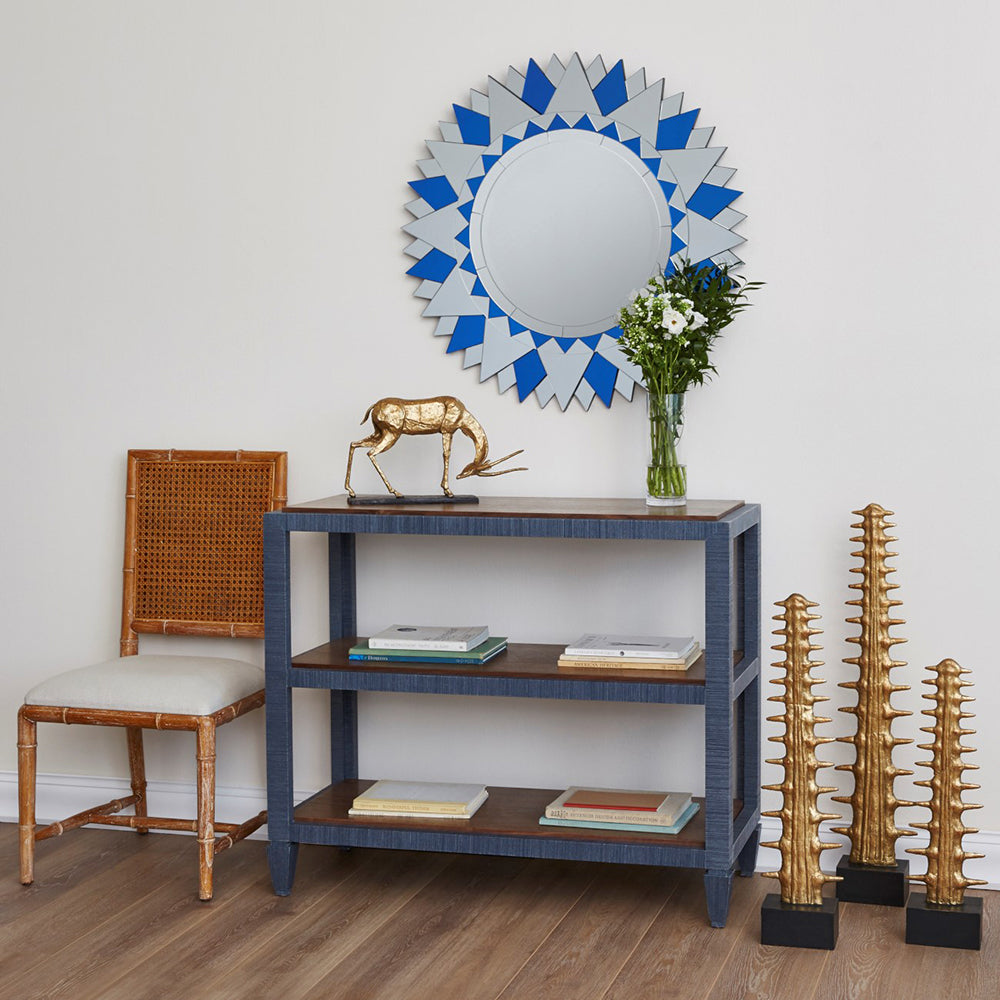 Cane Back Cape Lilac Mahogany Side Chair in Natural Aubrey