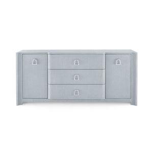 3-Drawer & 2-Door Cabinet in Gray Lacquered | Audrey Collection | Villa & House