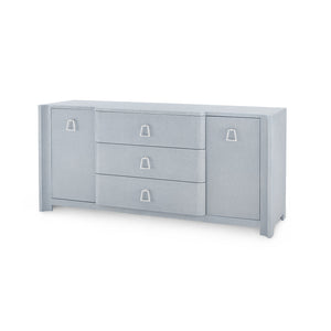 3-Drawer & 2-Door Cabinet in Gray Lacquered | Audrey Collection | Villa & House