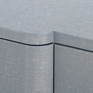 3-Drawer & 2-Door Cabinet in Gray Lacquered | Audrey Collection | Villa & House