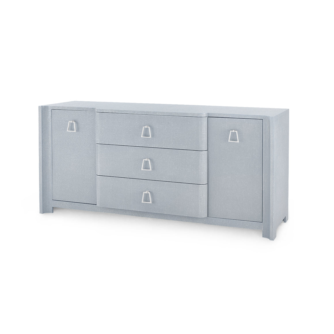 3-Drawer & 2-Door Cabinet in Gray Lacquered | Audrey Collection | Villa & House