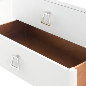 3-Drawer & 2-Door Cabinet in White Lacquered | Audrey  Collection | Villa & House