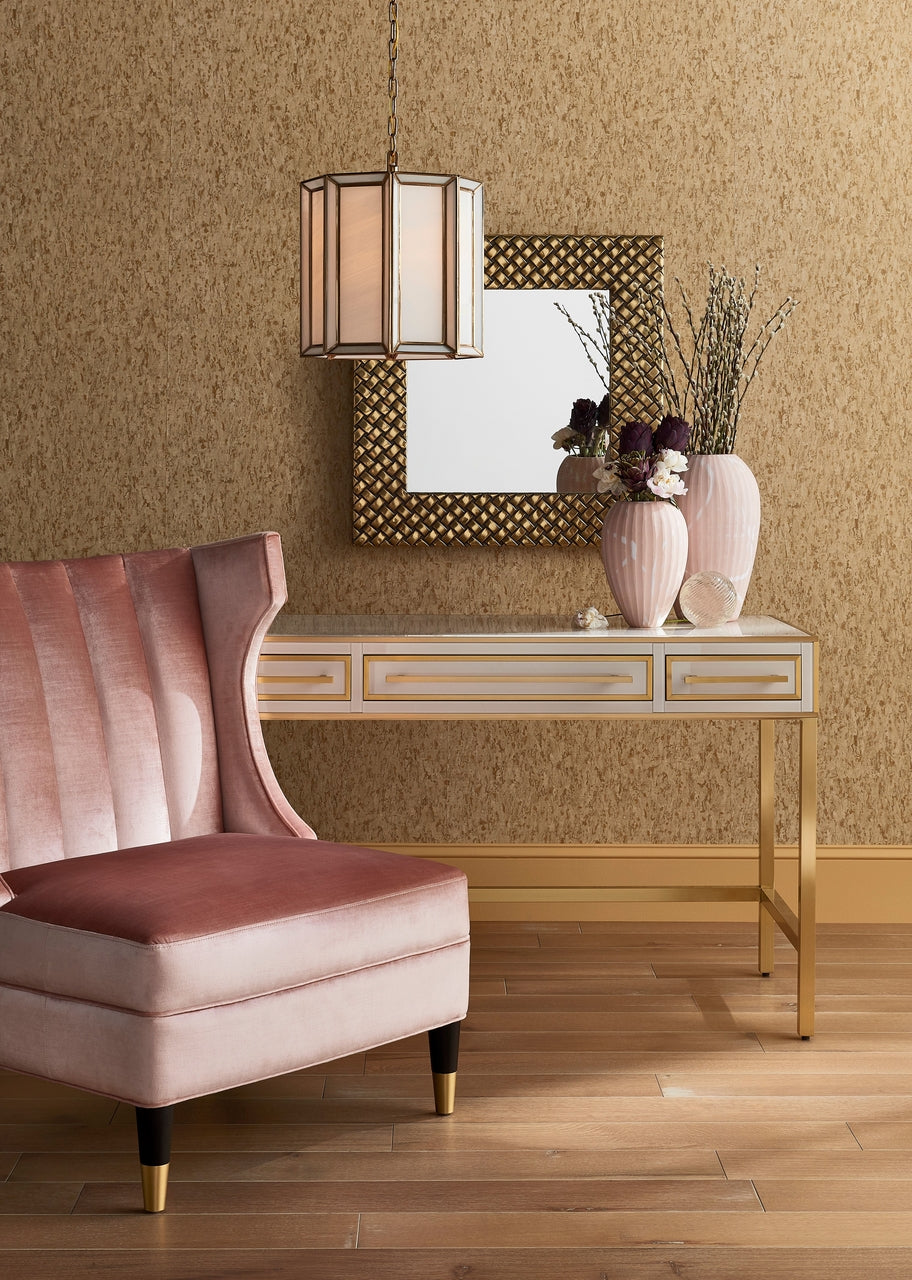 Currey and Company Arden Ivory Vanity - Ivory/Brushed Brass