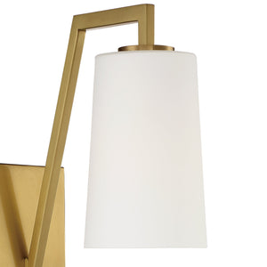 Avon 1 Light Aged Brass Wall Mount