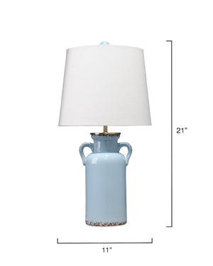 Piper Table Lamp - Light Blue Ceramic