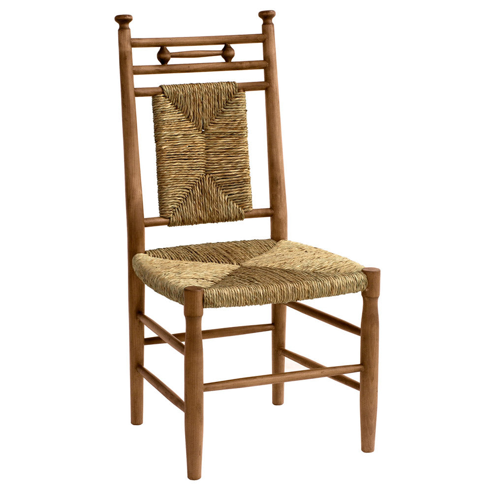 Abigail Armless Dining Chair with Woven Seat