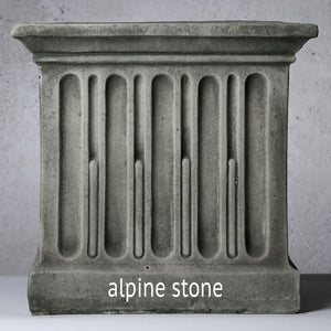 Small Cast Stone Cube Planter - Greystone (14 finishes available)