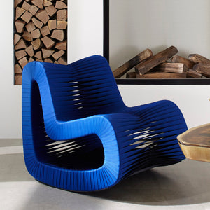 Seat Belt Rocking Chair, Blue/Black