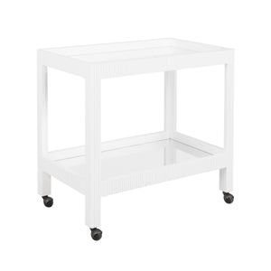 Otis Bar Cart in White Washed Oak