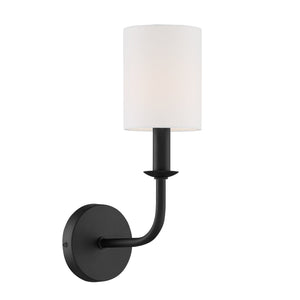 Bailey 1 Light Matte Black Wall Mount