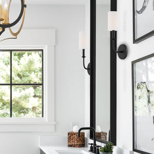 Bailey 1 Light Matte Black Wall Mount