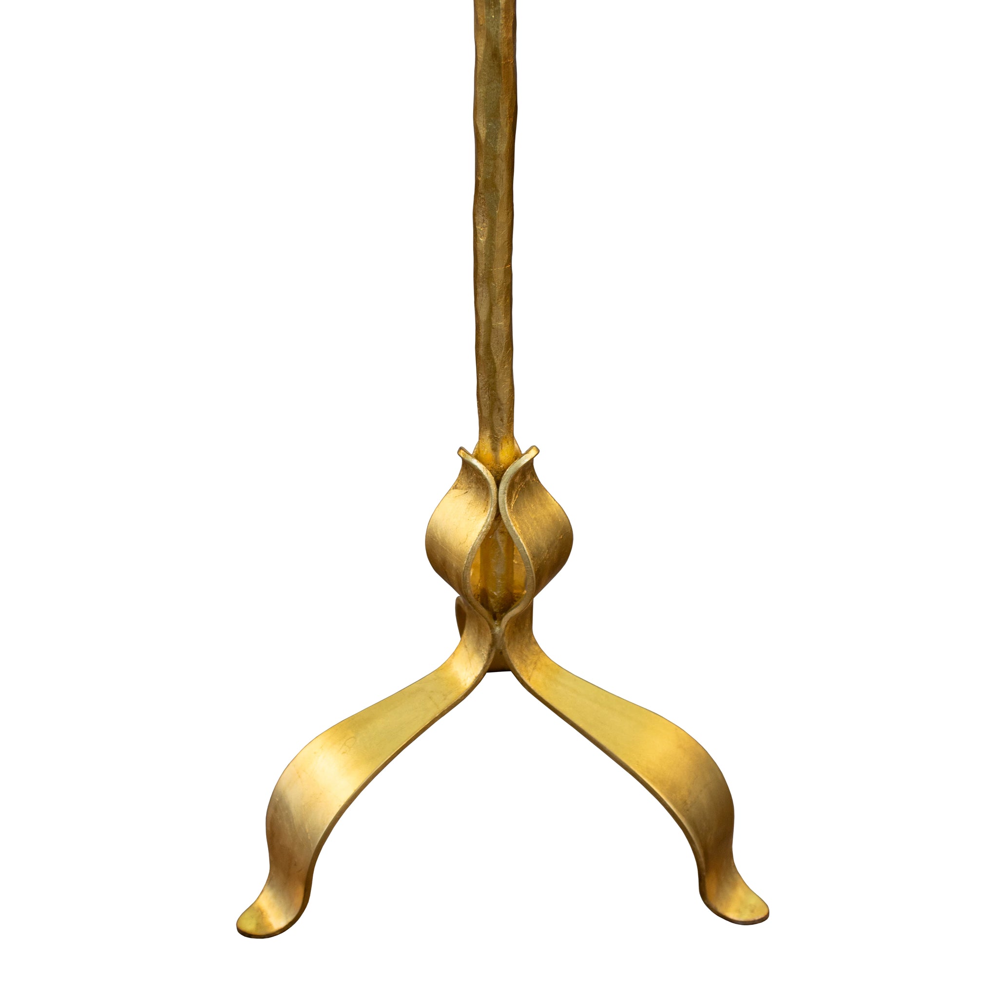 Worlds Away Barclay Round Cigar Table - Gold Leaf