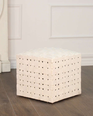 Soho Ottoman- Ivory
