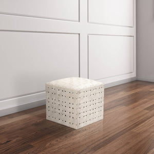 Soho Ottoman- Ivory