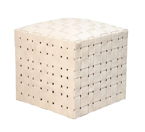 Soho Ottoman- Ivory