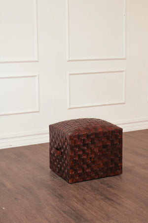 Brooklyn Leather Stool