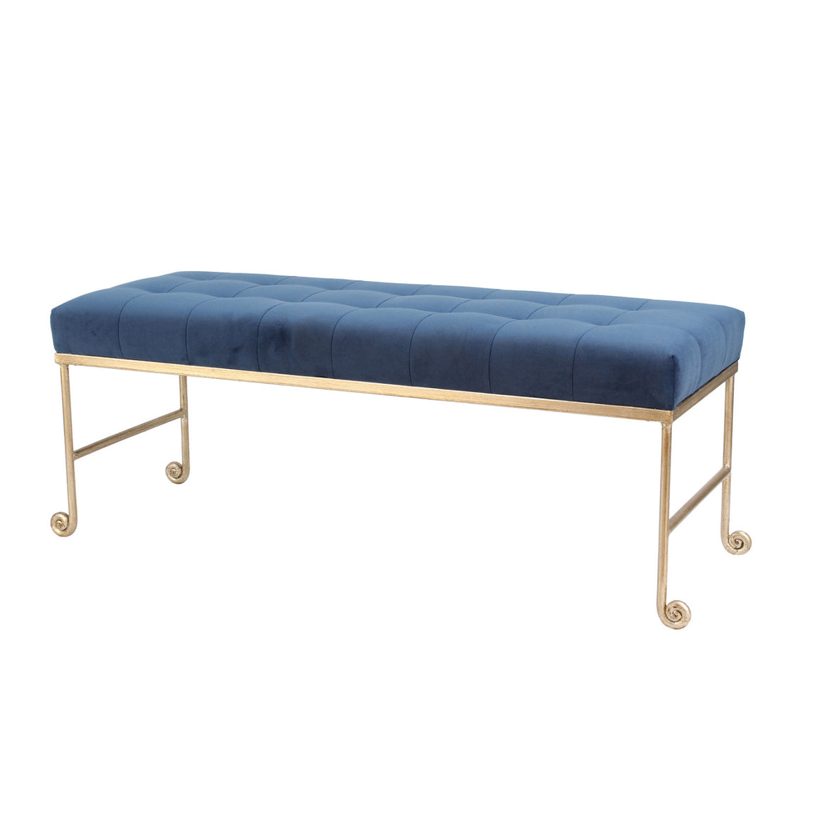 Justin Bench- Navy Velvet