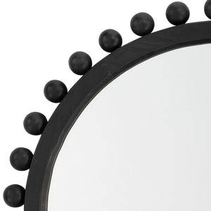 Brighton Mirror - Dark Charcoal Stained Wood