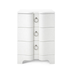 3-Drawer Side Table in White | Bardot Collection | Villa & House