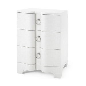 3-Drawer Side Table in White | Bardot Collection | Villa & House