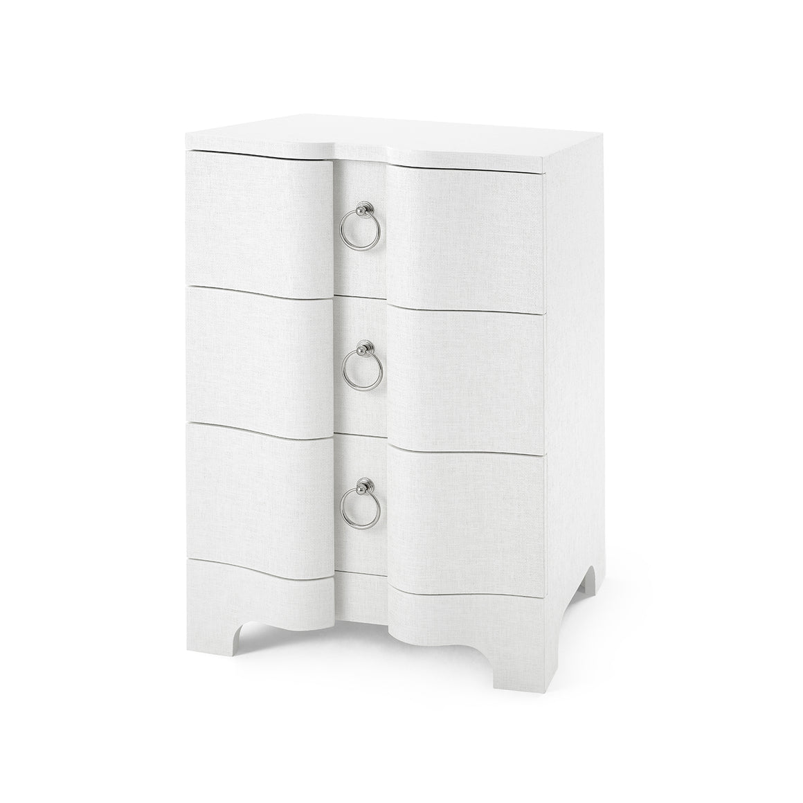 3-Drawer Side Table in White | Bardot Collection | Villa & House