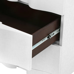 3-Drawer Side Table in White | Bardot Collection | Villa & House