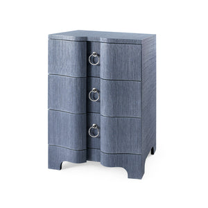 3-Drawer Side Table in Navy Blue | Bardot Collection | Villa & House