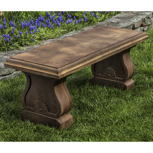 Classically Styled Stone Bench - Pietra Nuova Patina