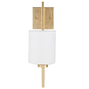 Worlds Away Beckham Sconce – Gold Leaf