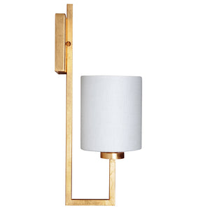 Worlds Away Beckham Sconce – Gold Leaf