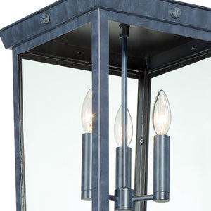 Belmont Outdoor 3 Light Graphite Pendant