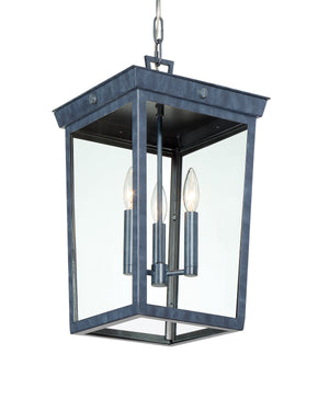 Belmont Outdoor 3 Light Graphite Pendant