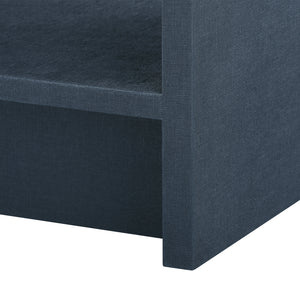 1-Drawer Side Table , Blue Steel | Benjamin Collection | Villa & House